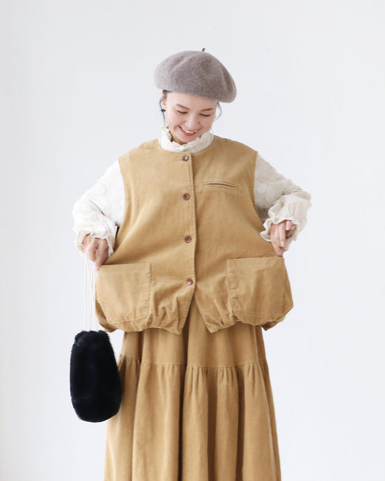 〈全2色〉コーデュロイセットアップ