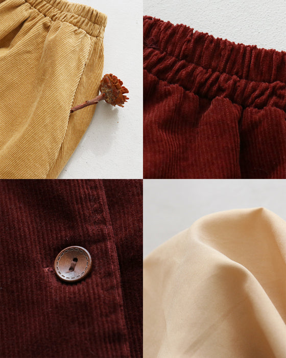 〈全2色〉コーデュロイセットアップ
