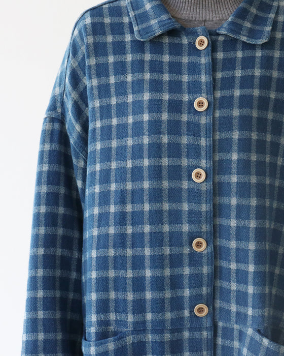 〈S〜4L対応〉チェックアウター