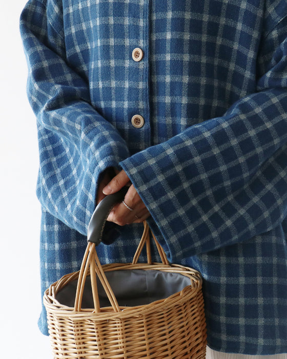 〈S〜4L対応〉チェックアウター