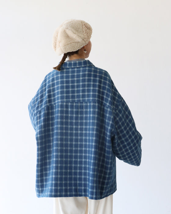 〈S〜4L対応〉チェックアウター