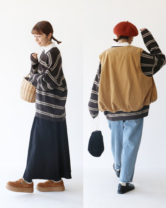 リラックスできる着心地ニット