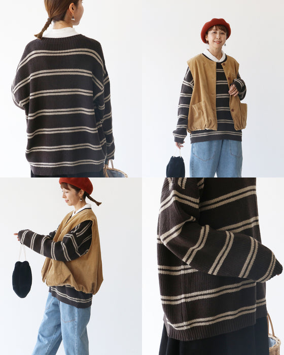 リラックスできる着心地ニット