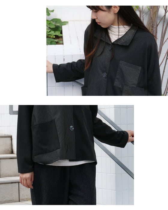 上品さとこなれ感を纏うストライプジャケット
