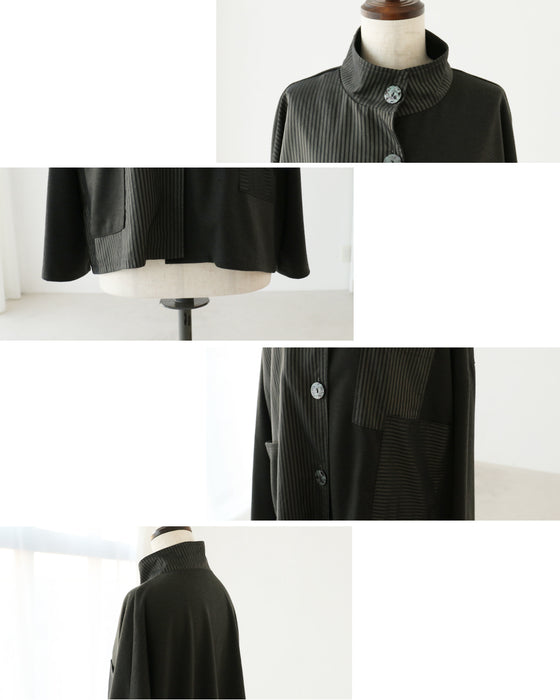 上品さとこなれ感を纏うストライプジャケット