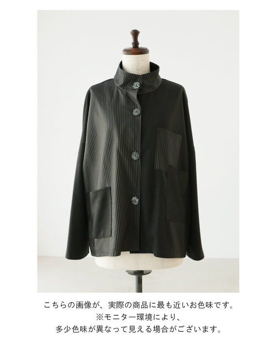 上品さとこなれ感を纏うストライプジャケット