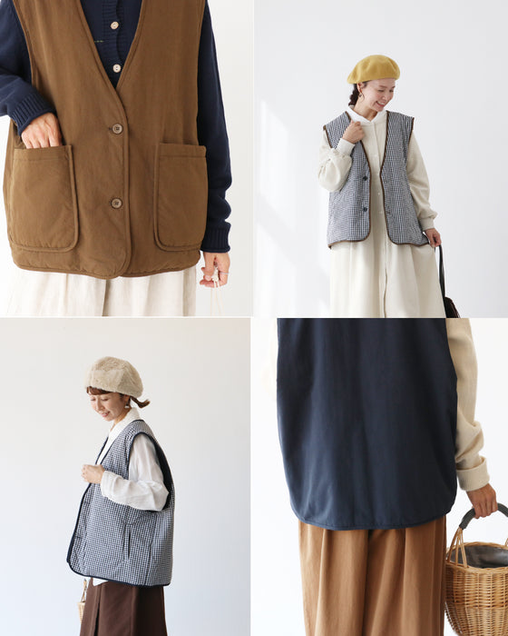 リバーシブルおしゃれベスト