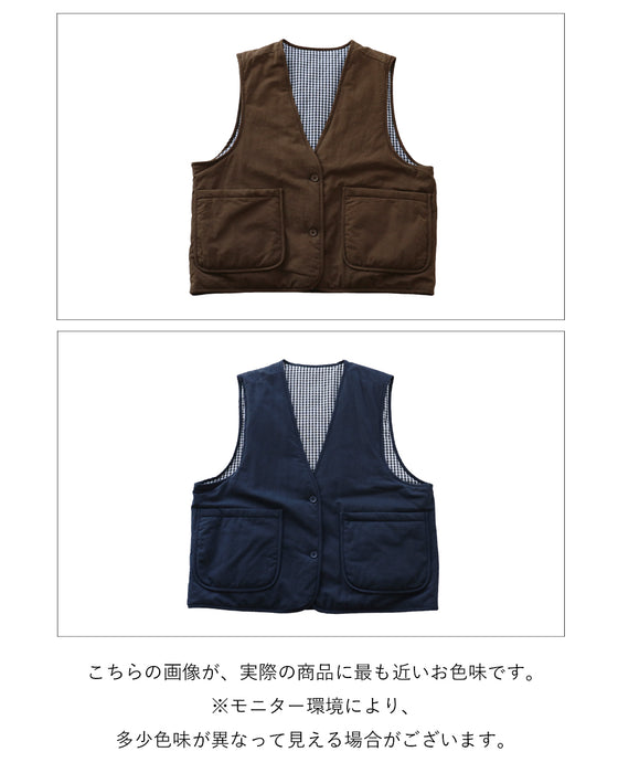 リバーシブルおしゃれベスト