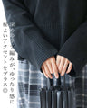 〈全3色〉メリハリを作る長めリブ　トップス