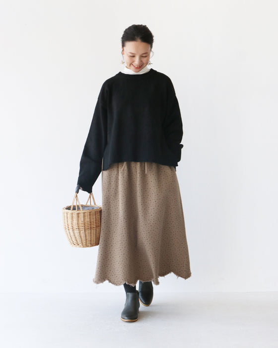 〈全3色〉体型カバースリットニット