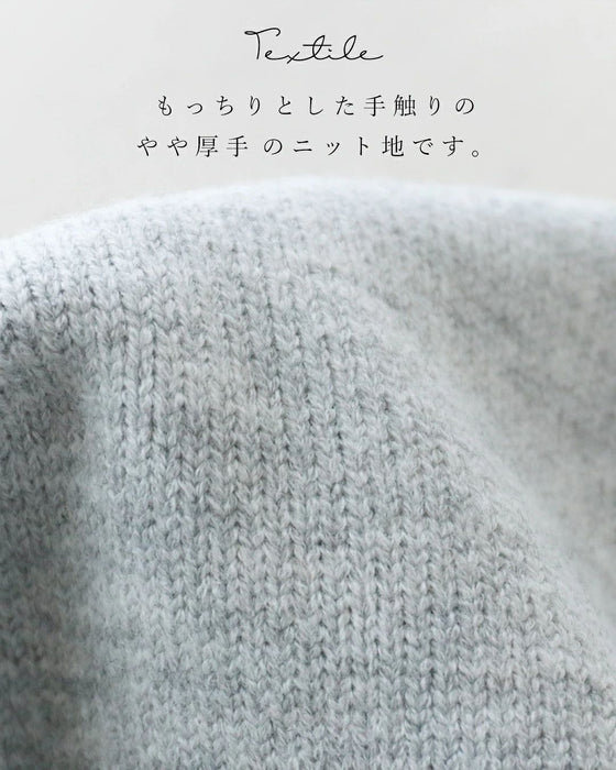 〈全3色〉メリハリを作る長めリブ　トップス