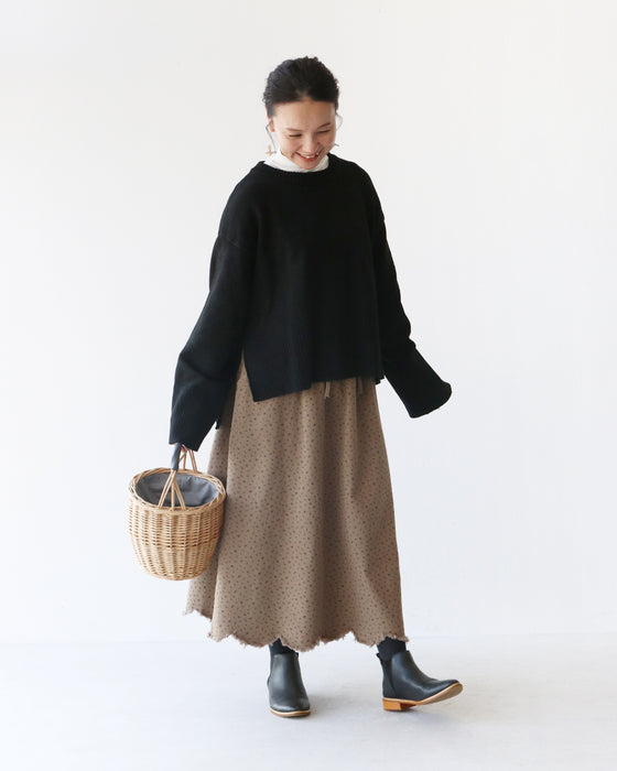 〈全3色〉体型カバースリットニット