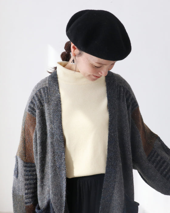 〈全5色〉着回し抜群流れる裾シルエットニット