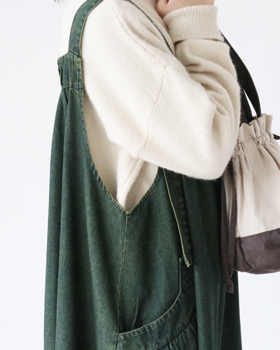 たっぷりロングなサロペット