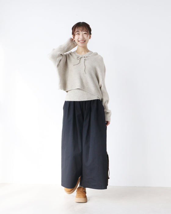 〈全2色〉悩まず決まる　セットアップニット