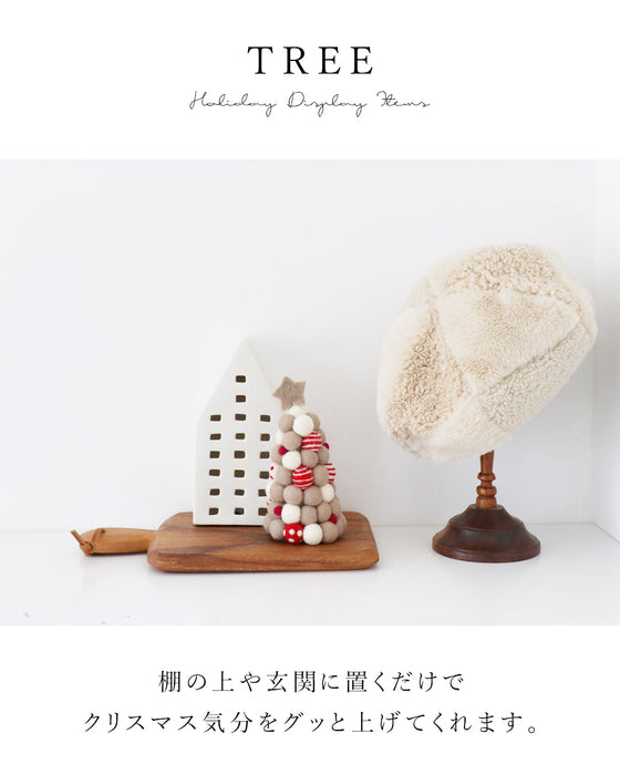 手軽にクリスマス気分職人さんの手作りフェルトインテリア