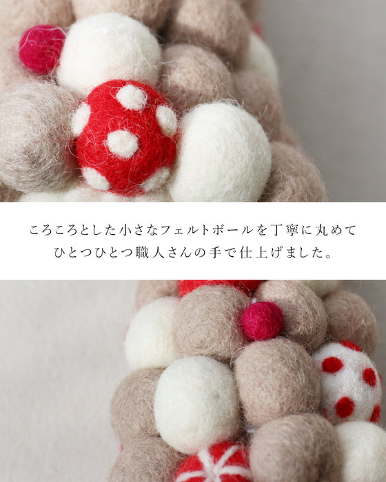 手軽にクリスマス気分職人さんの手作りフェルトインテリア