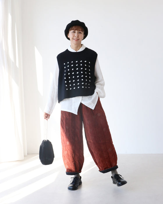 あたたか中綿リーフパンツ