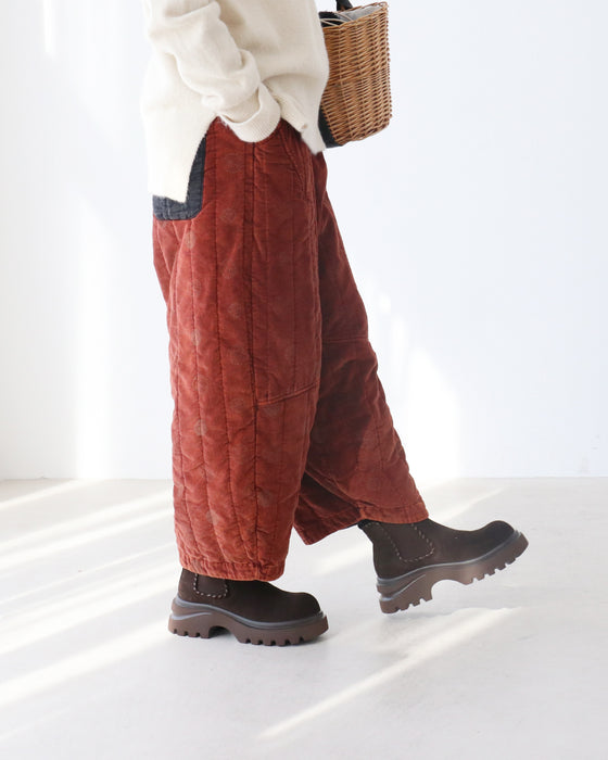 あたたか中綿リーフパンツ