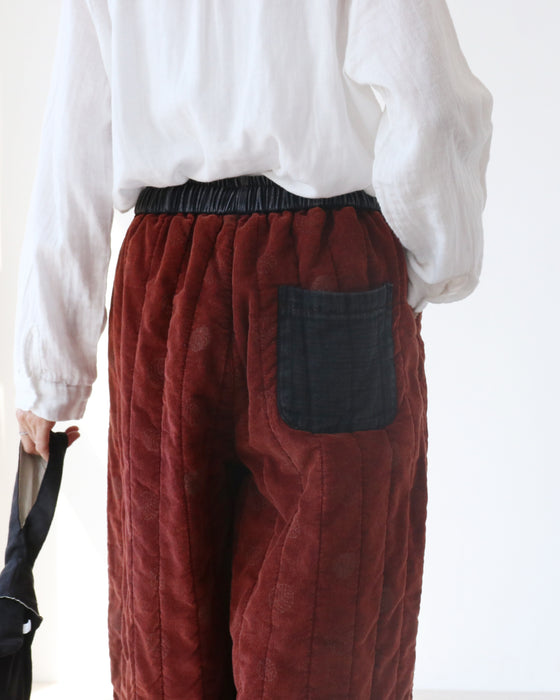 あたたか中綿リーフパンツ