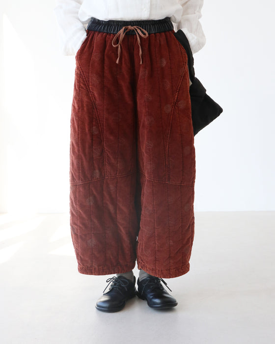 あたたか中綿リーフパンツ