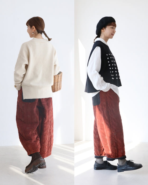 あたたか中綿リーフパンツ