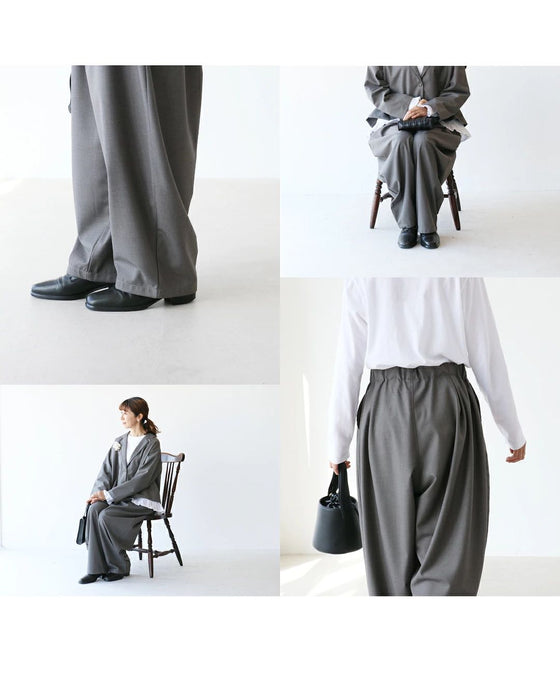 シルエットが魅力上品見えパンツ