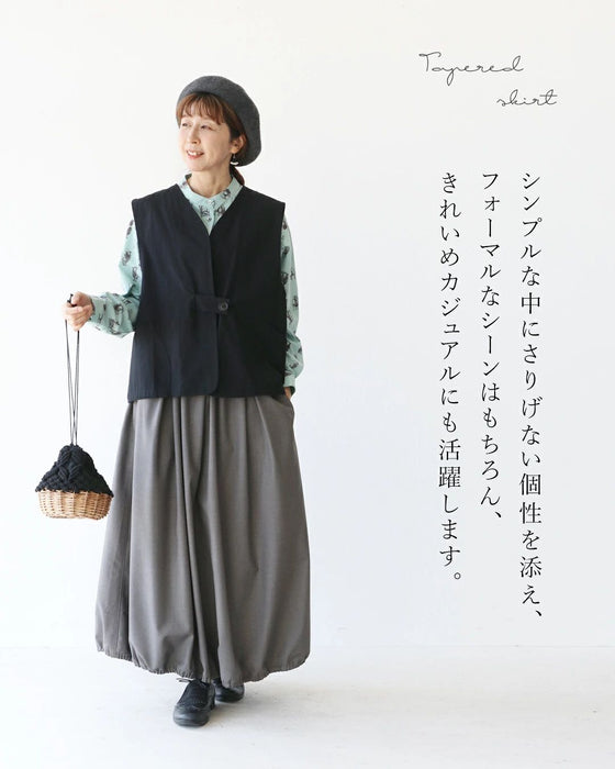 上品な佇まいを演出するバルーンスカート