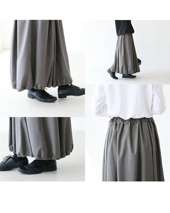 上品な佇まいを演出するバルーンスカート