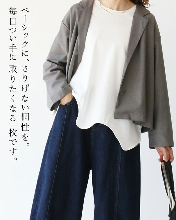 〈全2色〉シンプルなのに、どこか違う。トップス