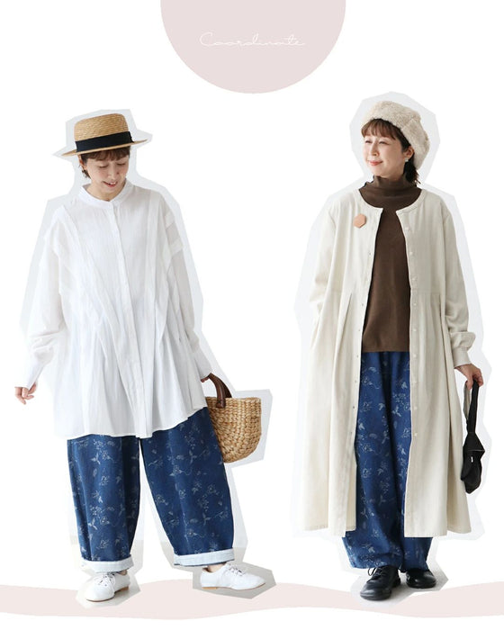 穿くだけでこなれる、織り柄デニム パンツ