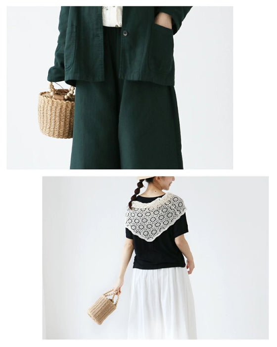 シンプルコーデの主役バッグ