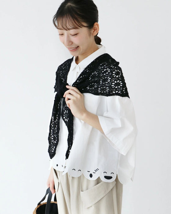〈全2色〉さっとかけて、やさしく華やぐストール