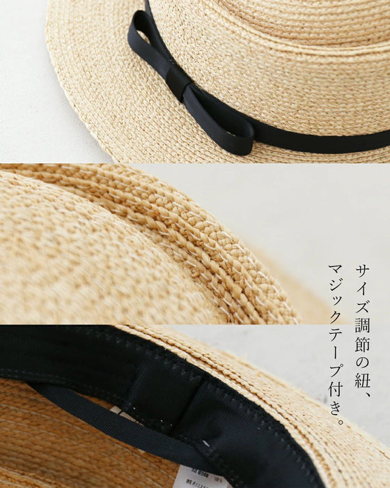 洗練された着こなしに仕上がる麦わら帽子