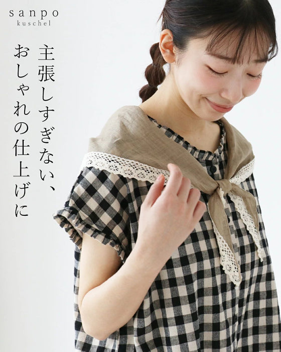 主張しすぎない、おしゃれの仕上げに ストール
