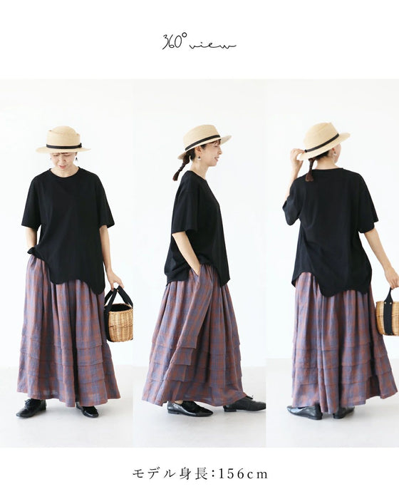 〈全4色〉毎日つい手に取りたくなる、ゆるなみTシャツトップス