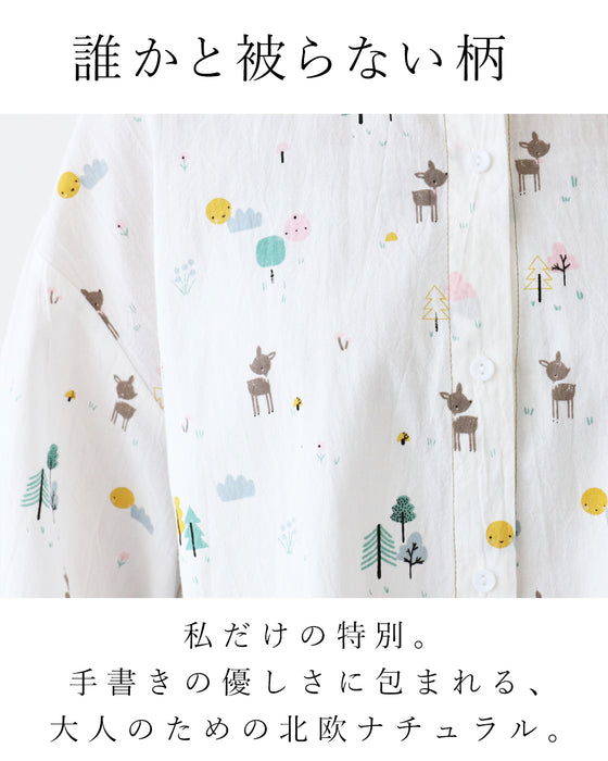 【S～L対応】誰かと被らない柄絵本バンビ トップス