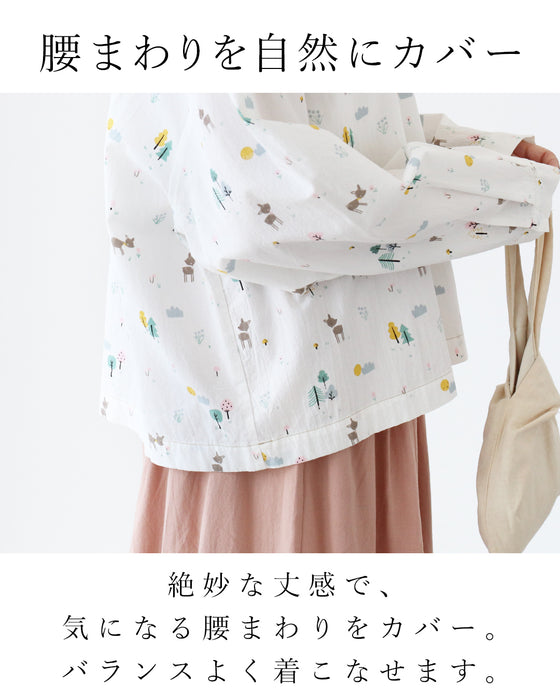 【S～L対応】誰かと被らない柄絵本バンビ トップス