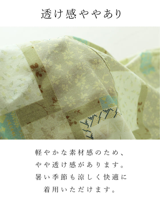 【S〜4L対応】穿くだけで、絵になるパッチワーク風パンツ