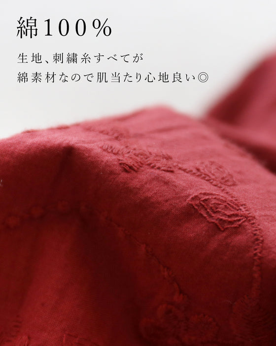【S～4L対応】いつもの私に、赤という魔法。ブラウス