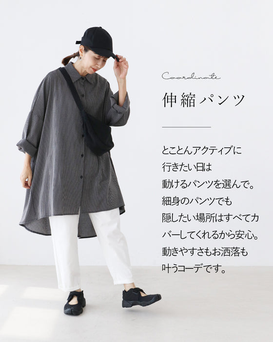 【S～3L対応】全体型対応！落ち感すらり見え美人チュニック