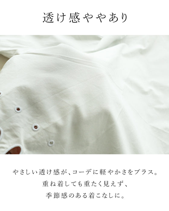【S～3L対応】さりげない可愛さを添えるカットワーク