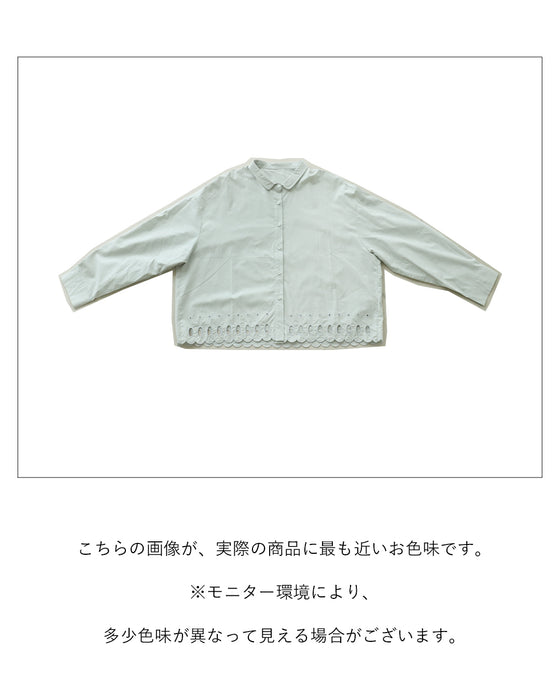 【S～3L対応】さりげない可愛さを添えるカットワーク