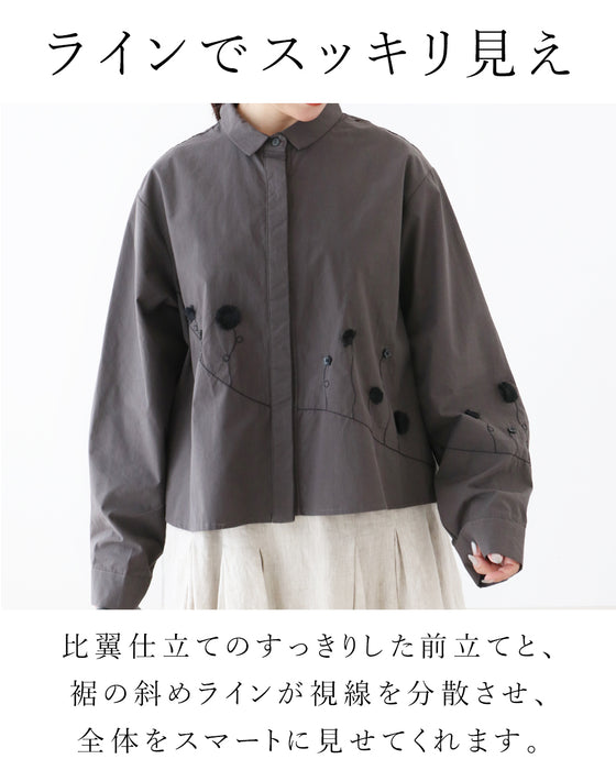 アクセいらずの立体花 トップス