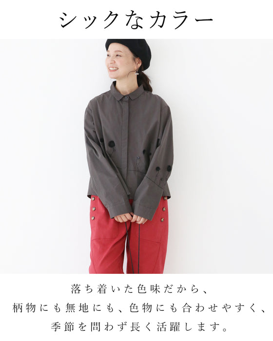アクセいらずの立体花 トップス