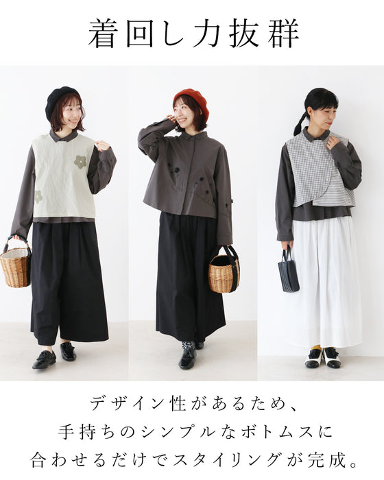 アクセいらずの立体花 トップス