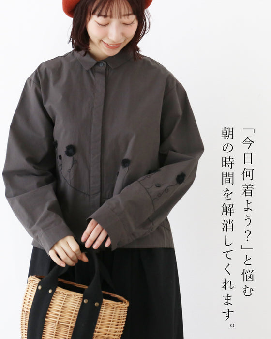 アクセいらずの立体花 トップス
