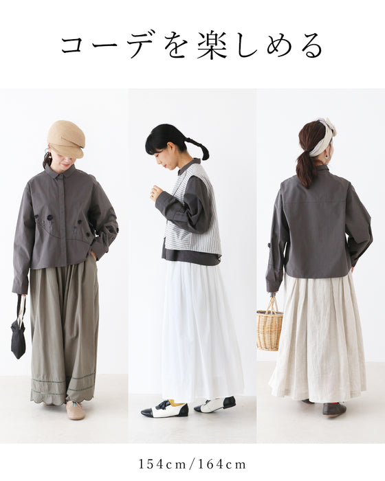 アクセいらずの立体花 トップス