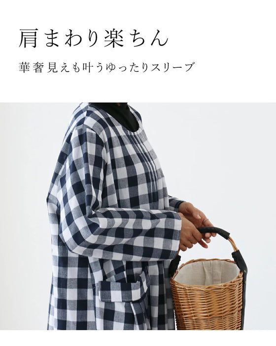 〈全2色〉存在感を放つ惹きつけるチェック ワンピース