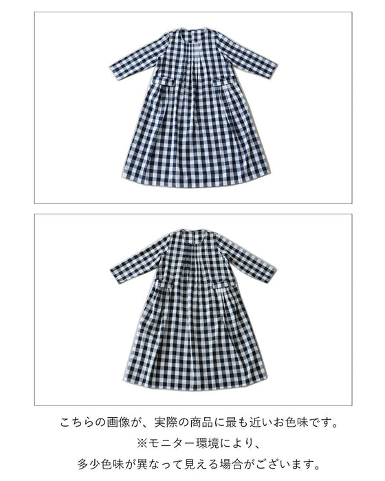 〈全2色〉存在感を放つ惹きつけるチェック ワンピース